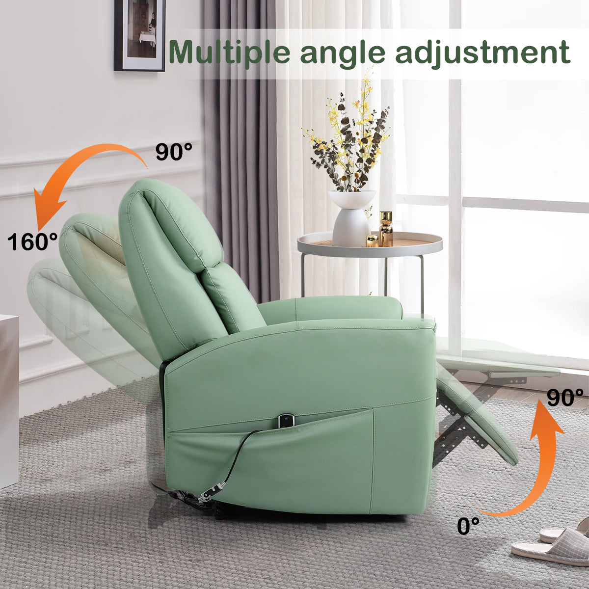 Premium Adjustable Recliner with Kneading Massage