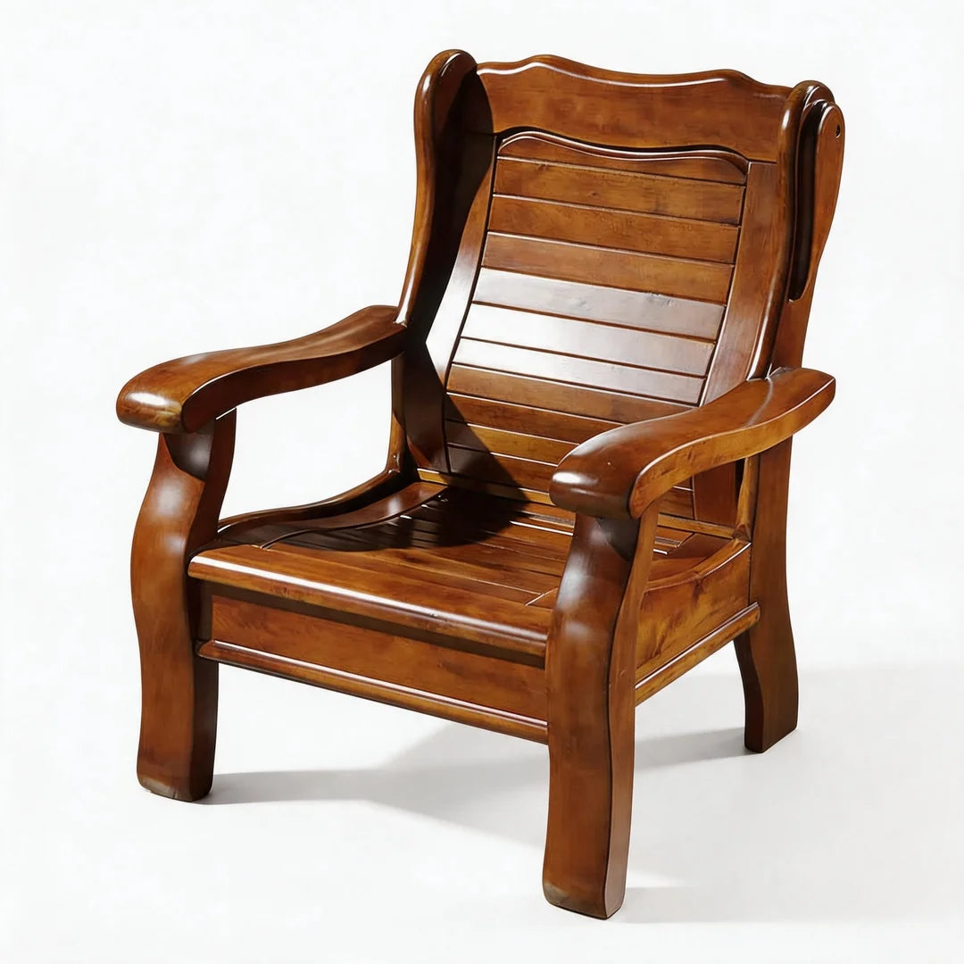Chinese-Inspired Solid Camphor Wood Sofa Set – Armchair, Loveseat, 3-Seater & Tea Table