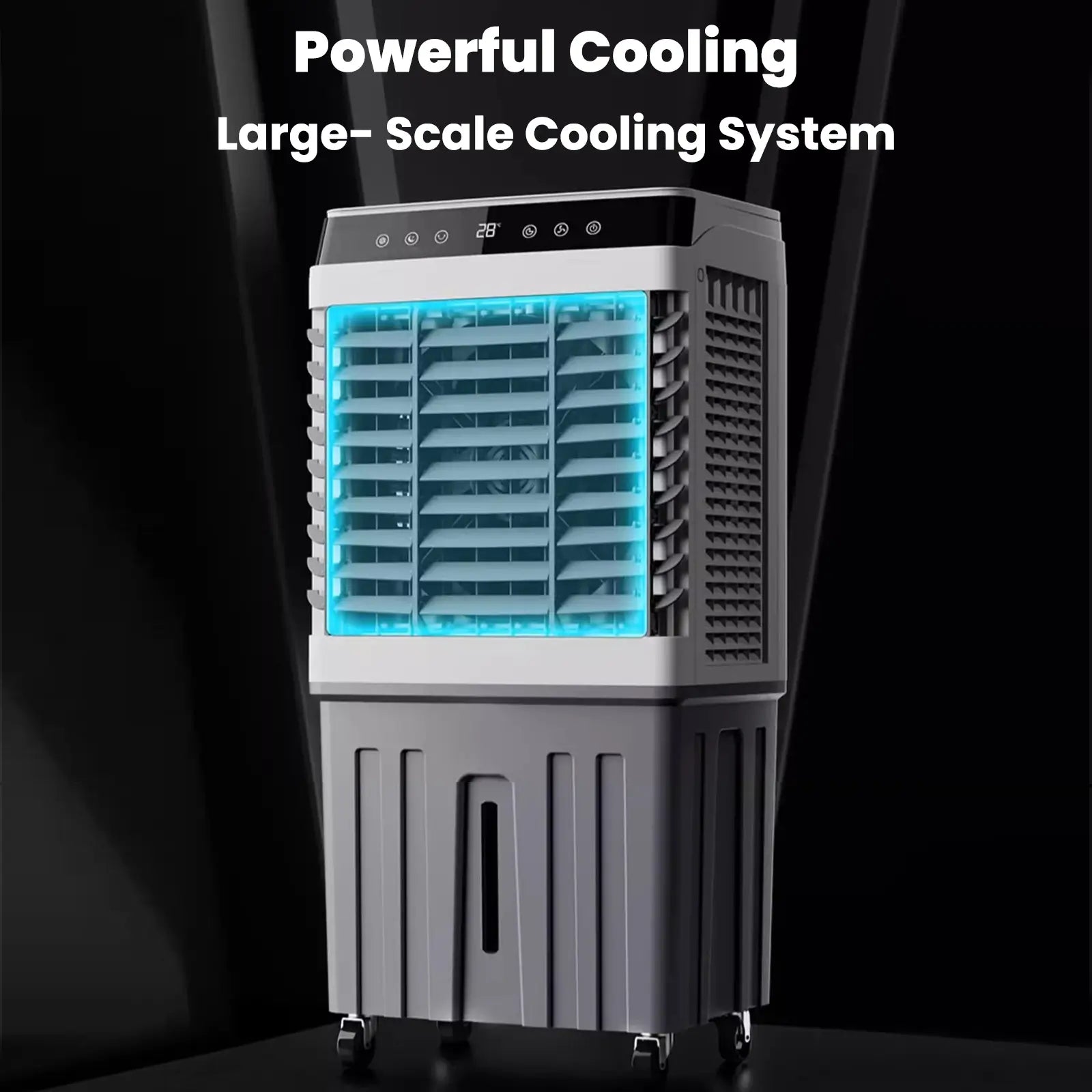 Swamp Cooler Evaporative Air Cooler, 3 Speed for Garage, Yard, BBQ