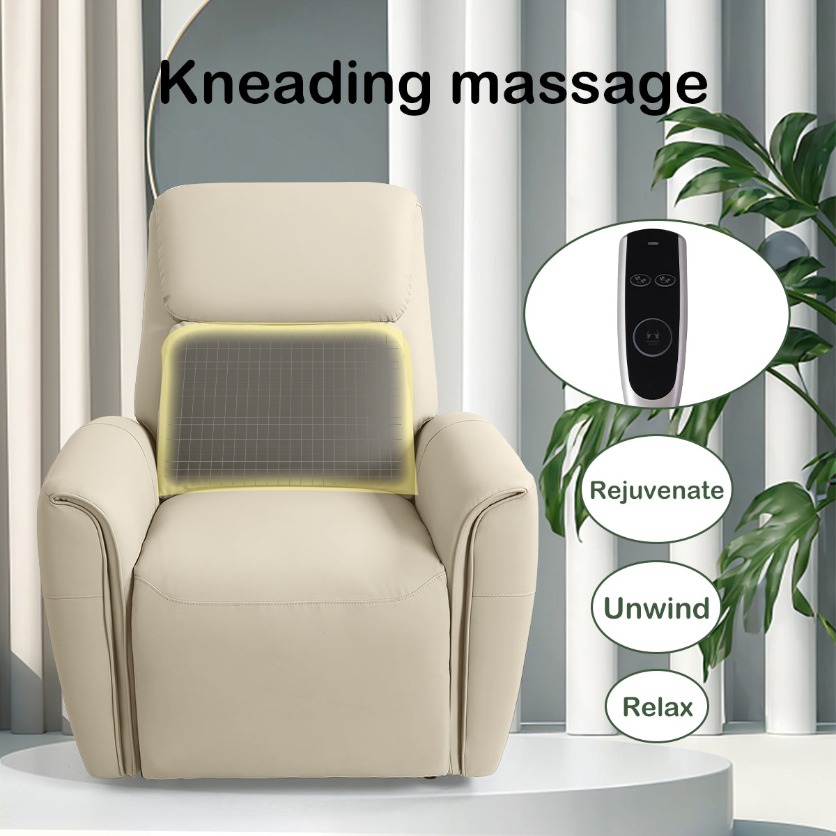 Premium Adjustable Recliner with Kneading Massage