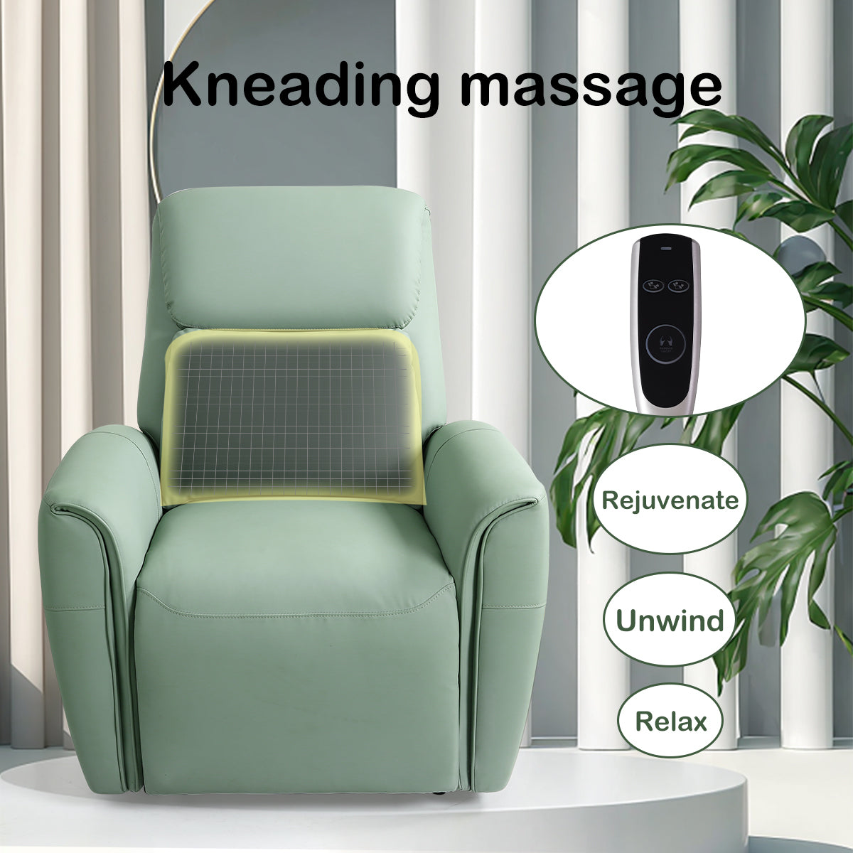 Premium Adjustable Recliner with Kneading Massage
