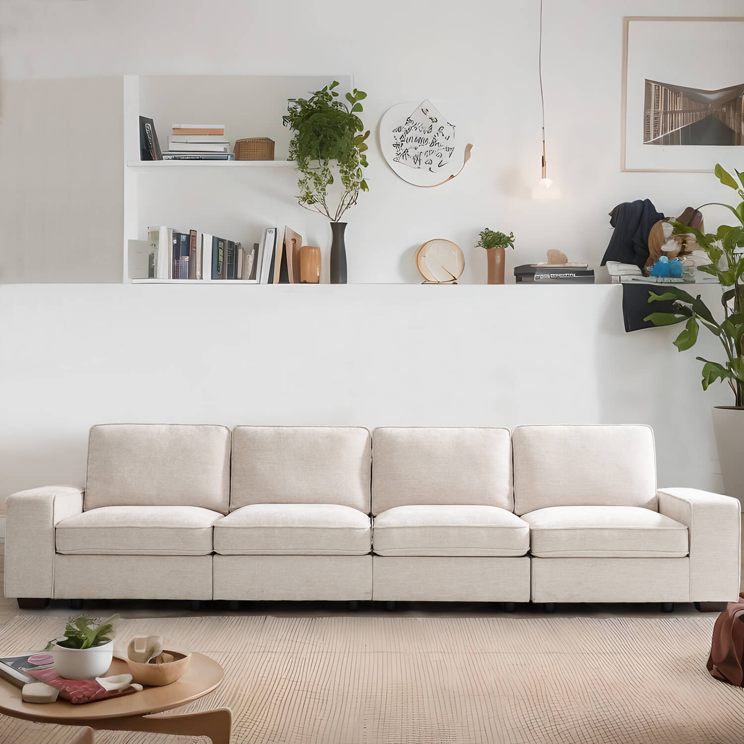 Modular Sectional Sofa for Living Room with Storage