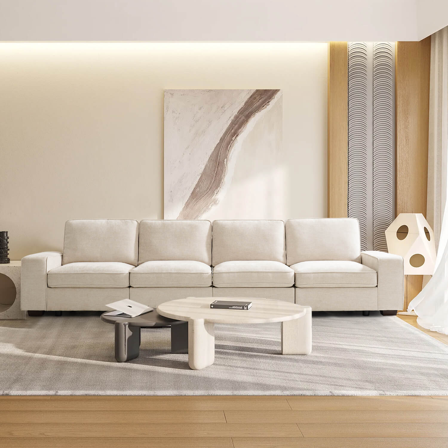 Modular Sectional Sofa for Living Room with Storage