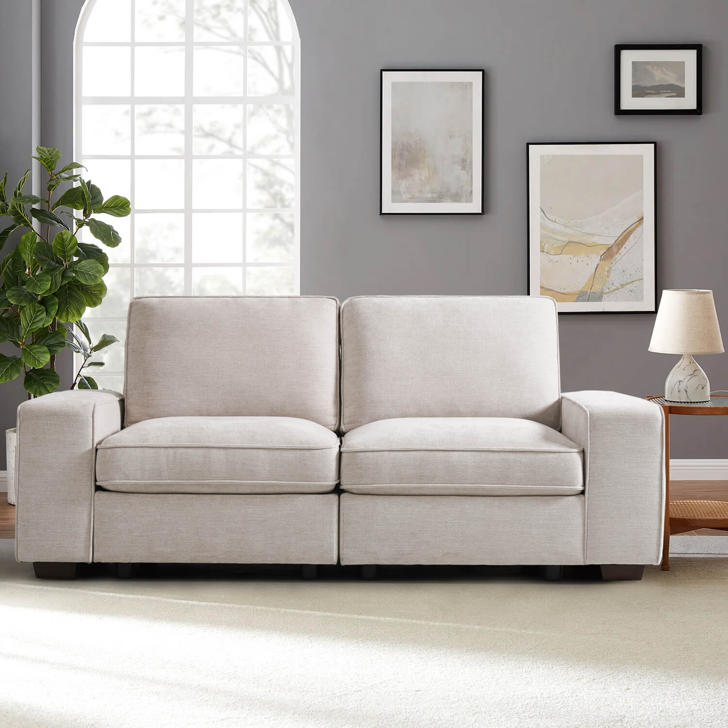 Modular Sectional Sofa for Living Room with Storage