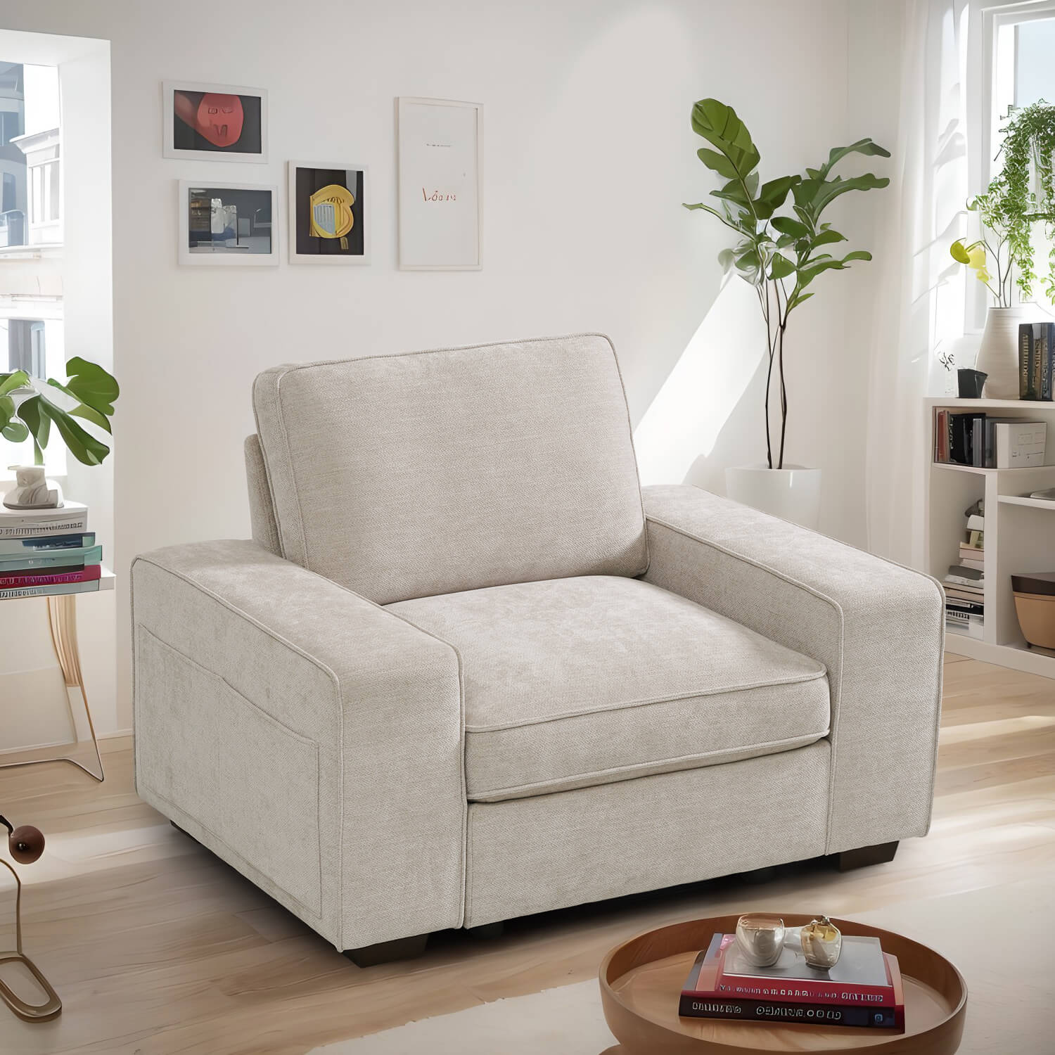 Modular Sectional Sofa for Living Room with Storage