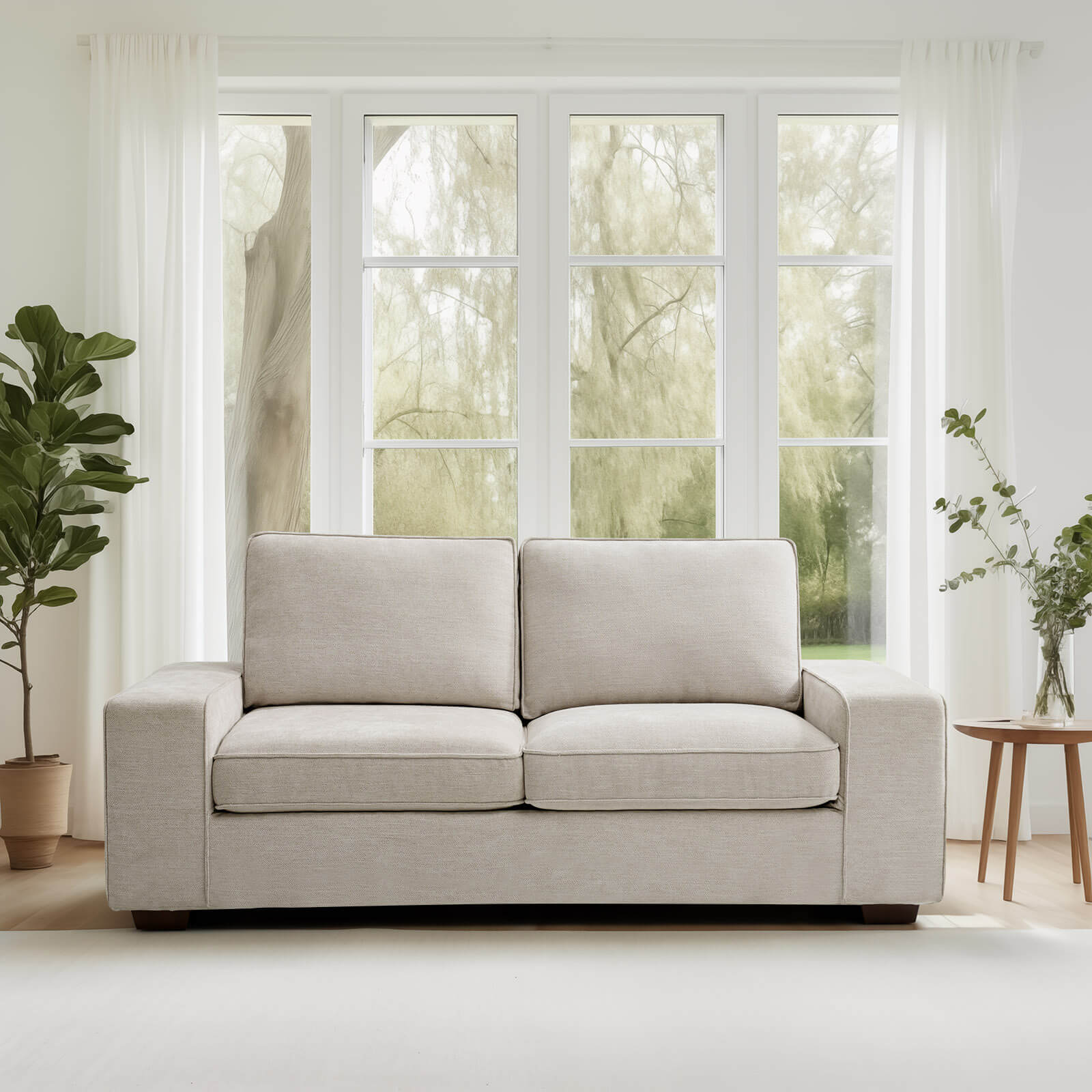 Modern Living Room Sofa, Chenille Sofa/Easy to Install