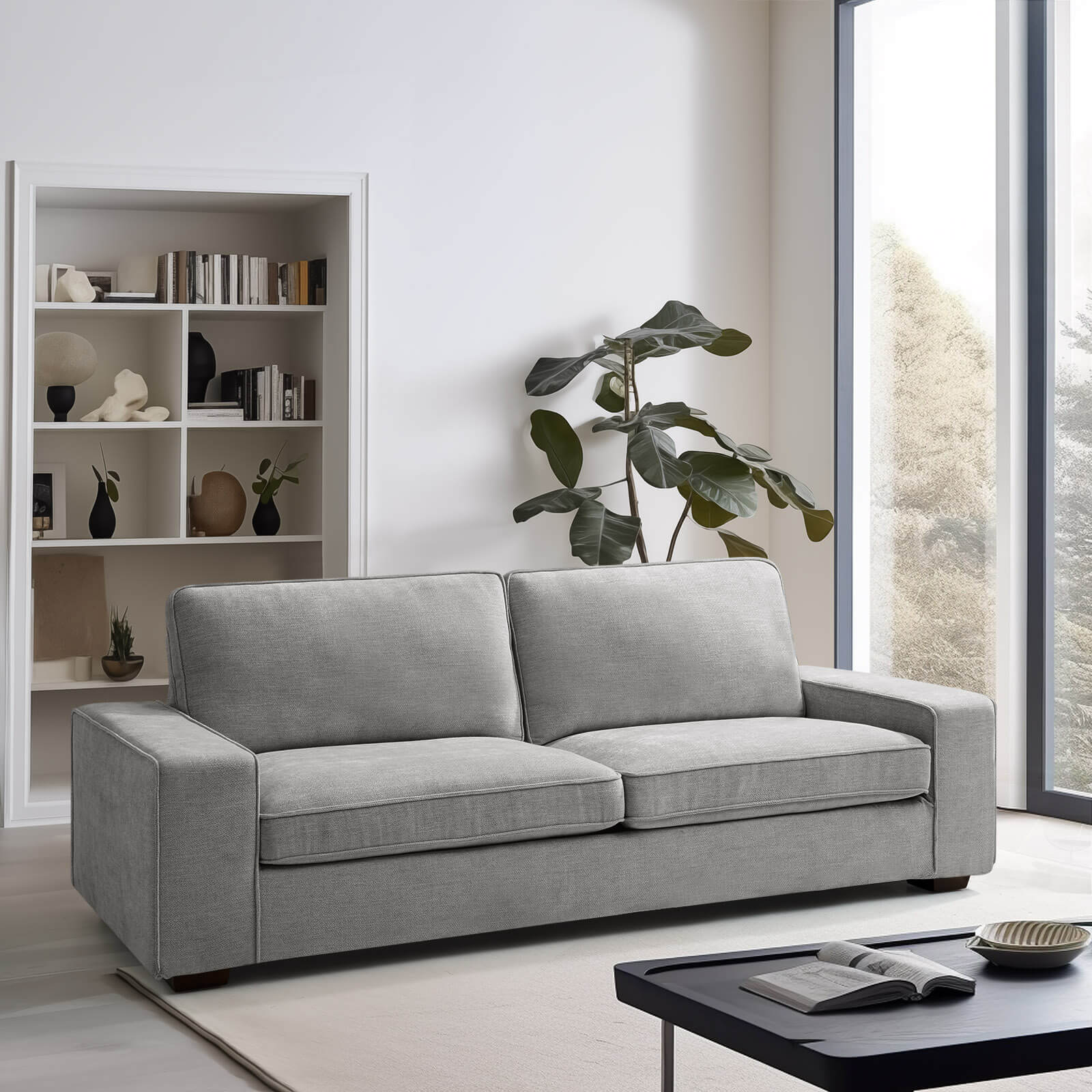 Modern Living Room Sofa, Chenille Sofa/Easy to Install