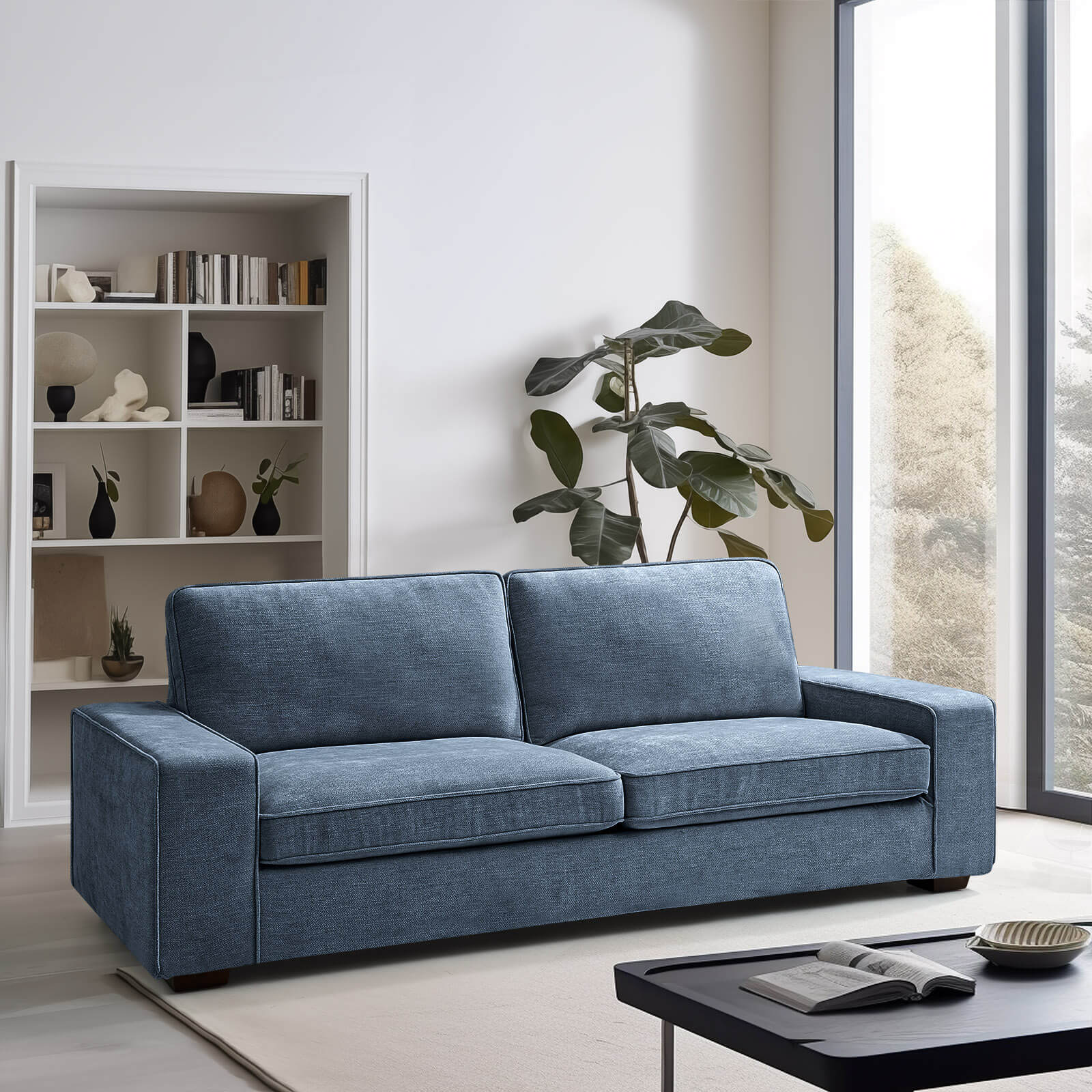 Modern Living Room Sofa, Chenille Sofa/Easy to Install