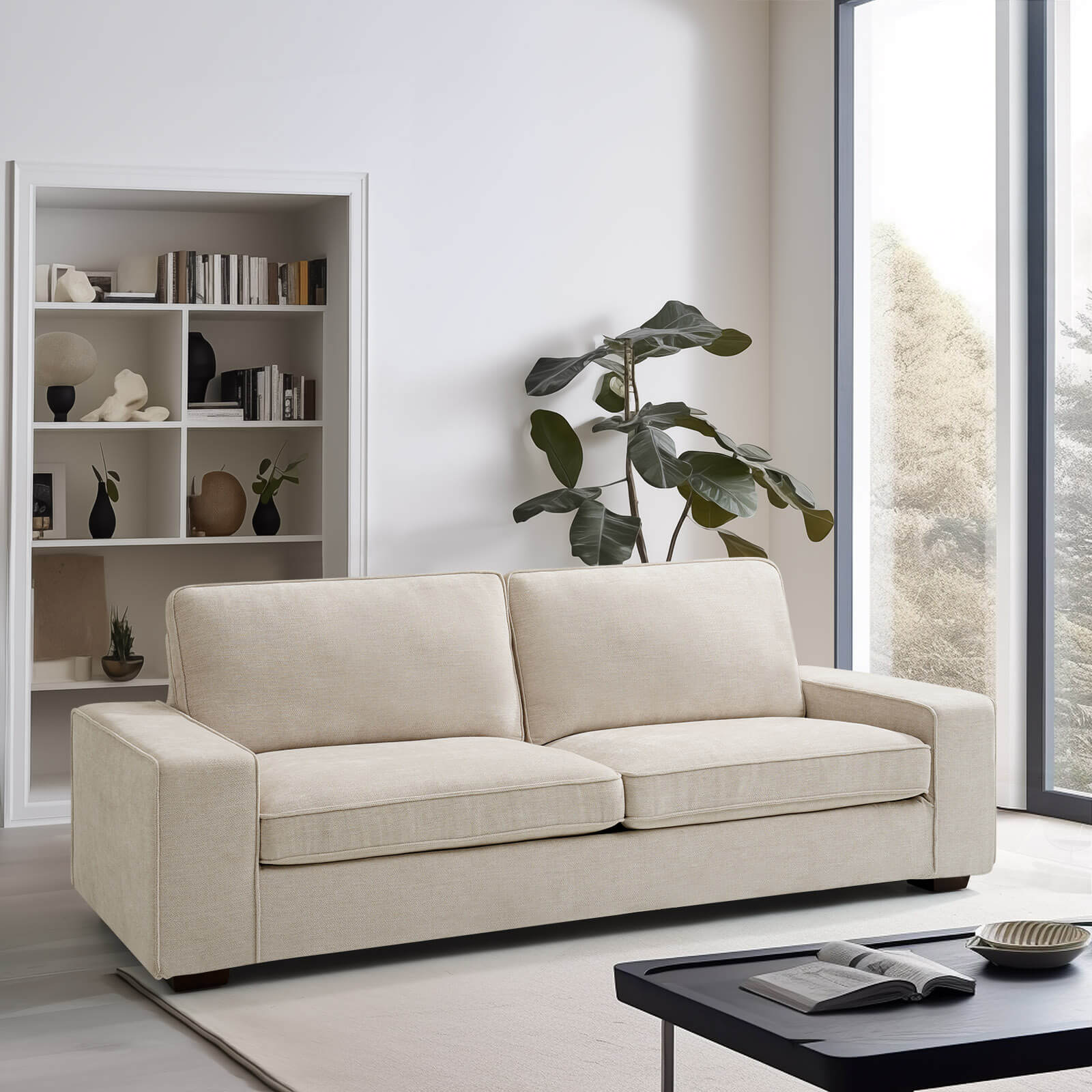 Modern Living Room Sofa, Chenille Sofa/Easy to Install